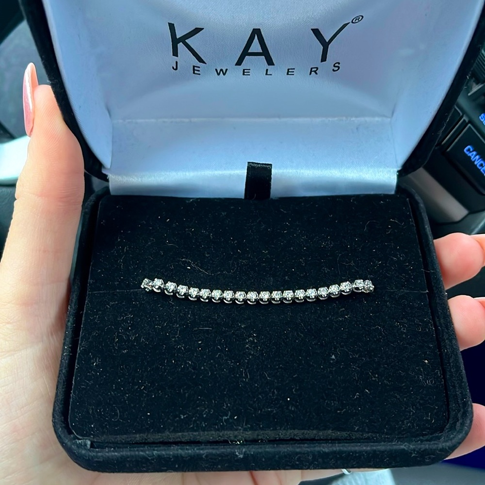 Diamond Bolo Bracelet 1/2 ct tw sterling silver